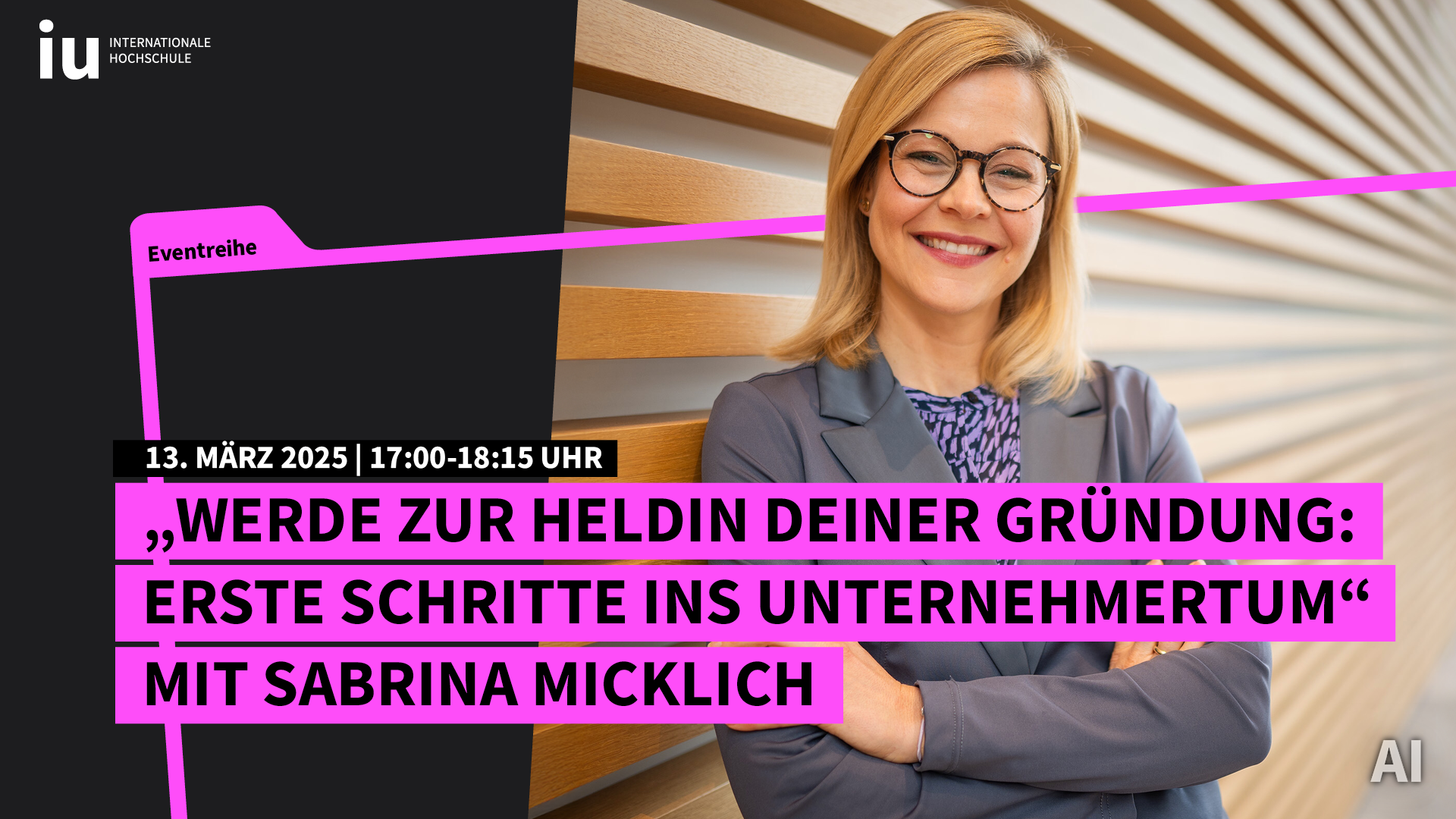 Eventreihe: Werde zur Heldin Deiner Gründung, AI-generated