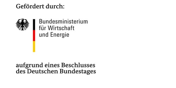 Logo Förderung Bundesministerium für Wirtschaft und Energie