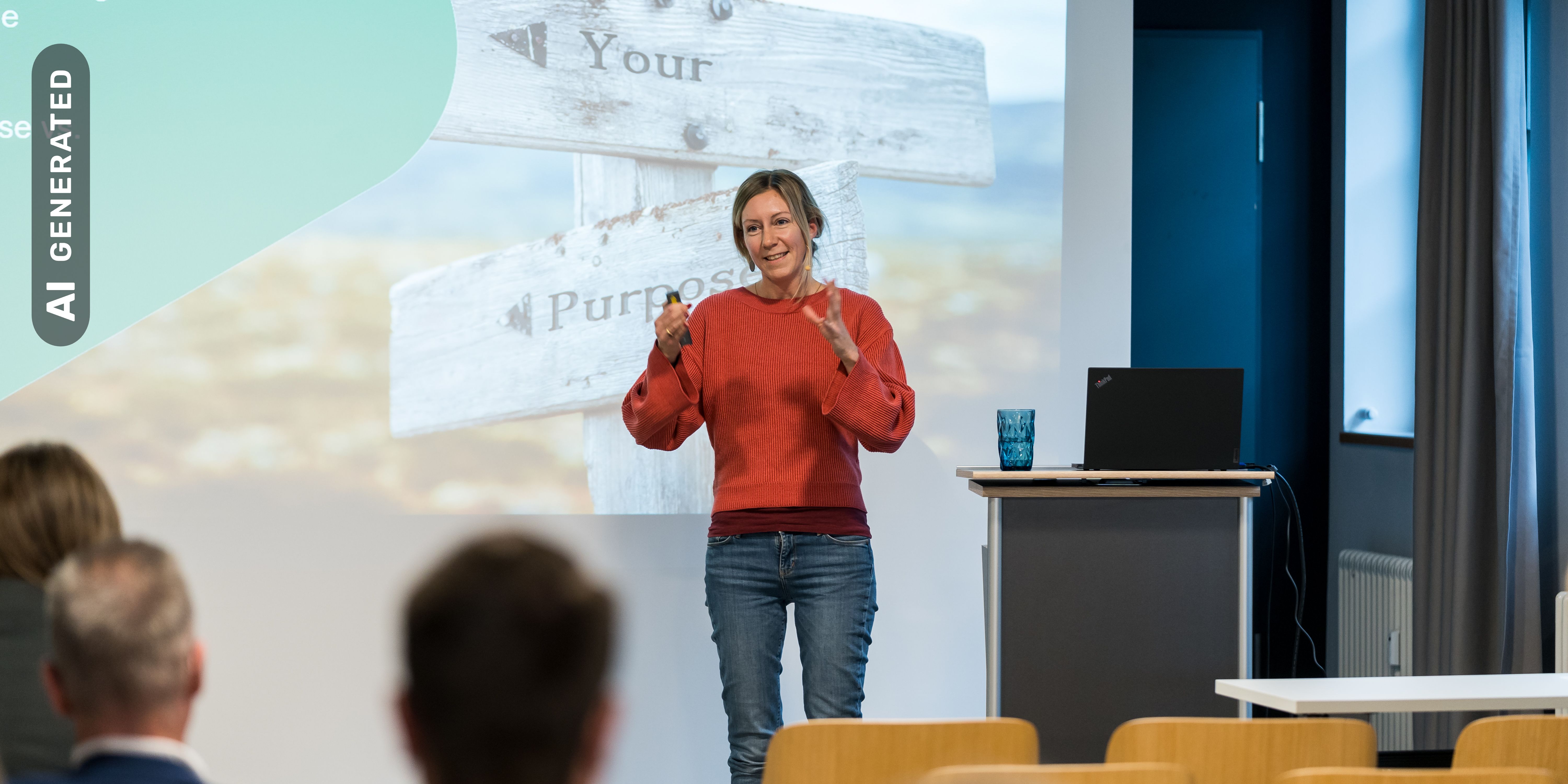 Sustainable Media and Brand Management Symposium 2023 - Dr. Zoe Rost, AI-generated