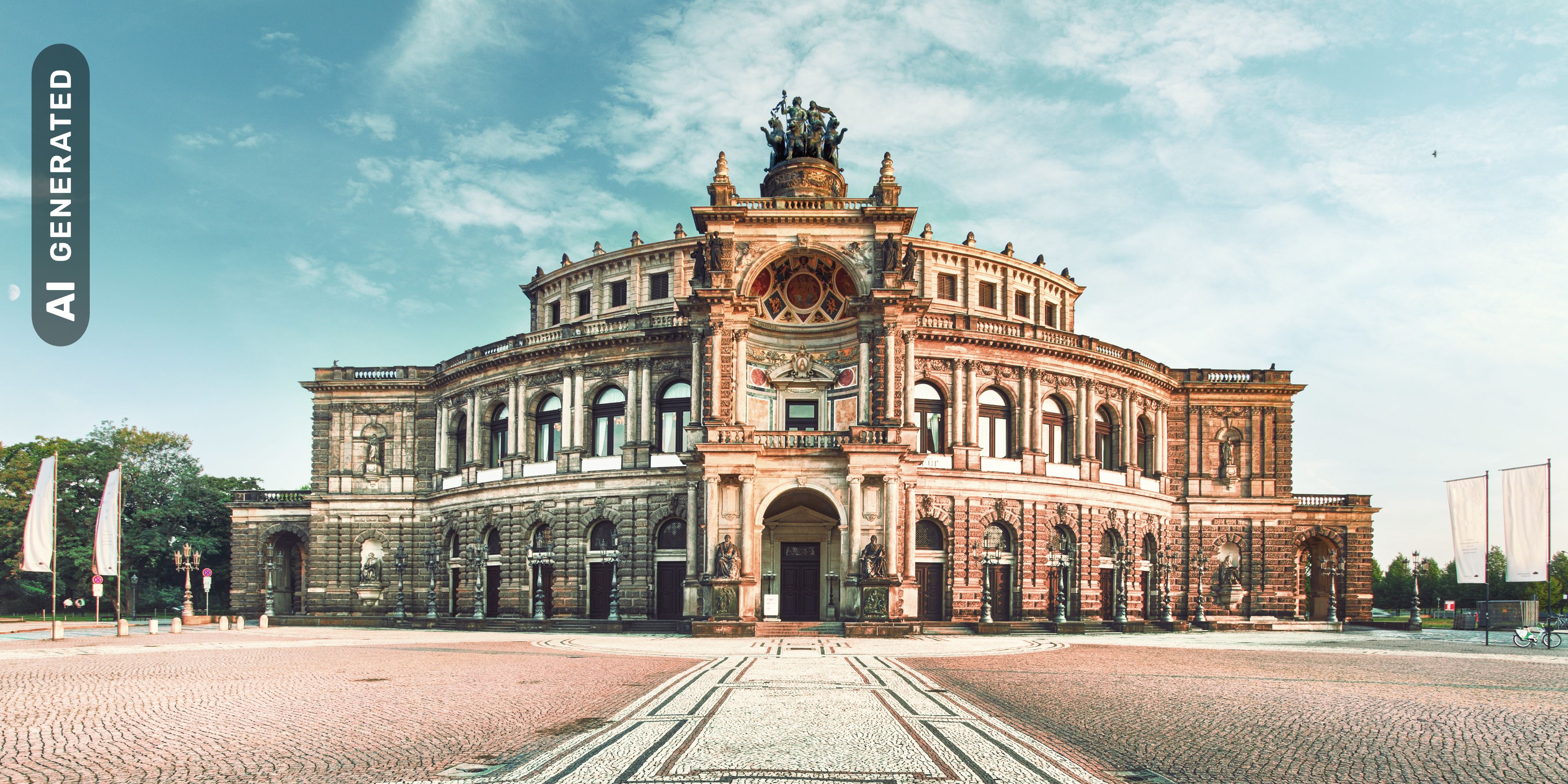 Titelbild auf Standortseite "duales Studium Dresden", AI-generated
