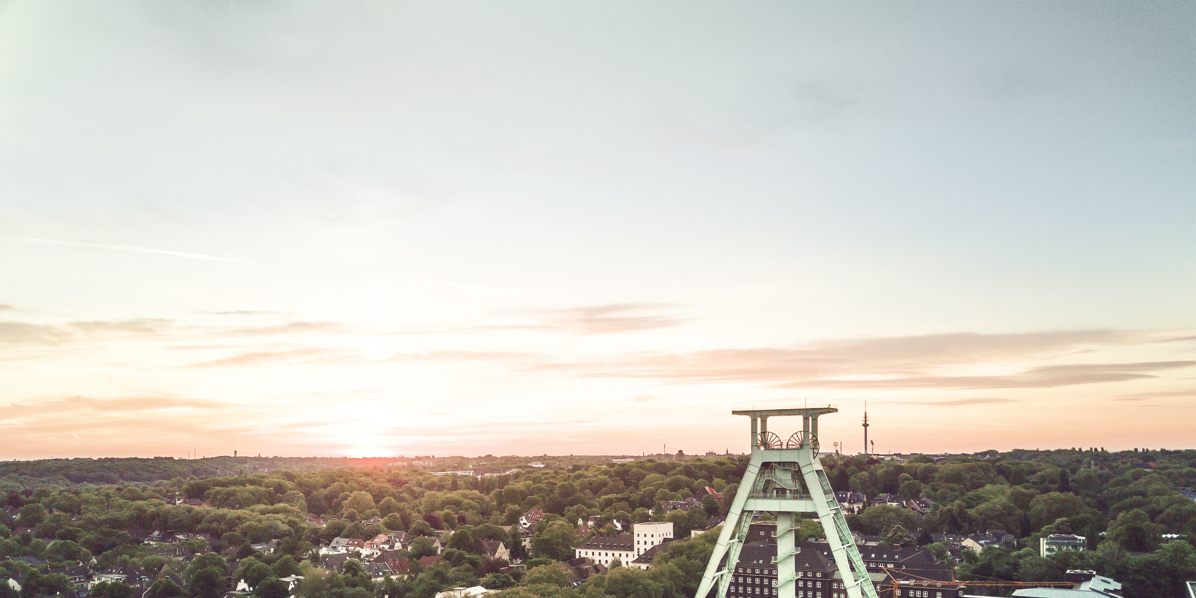 Titelbild auf Studienortseite "duales Studium Bochum": Stadtblick