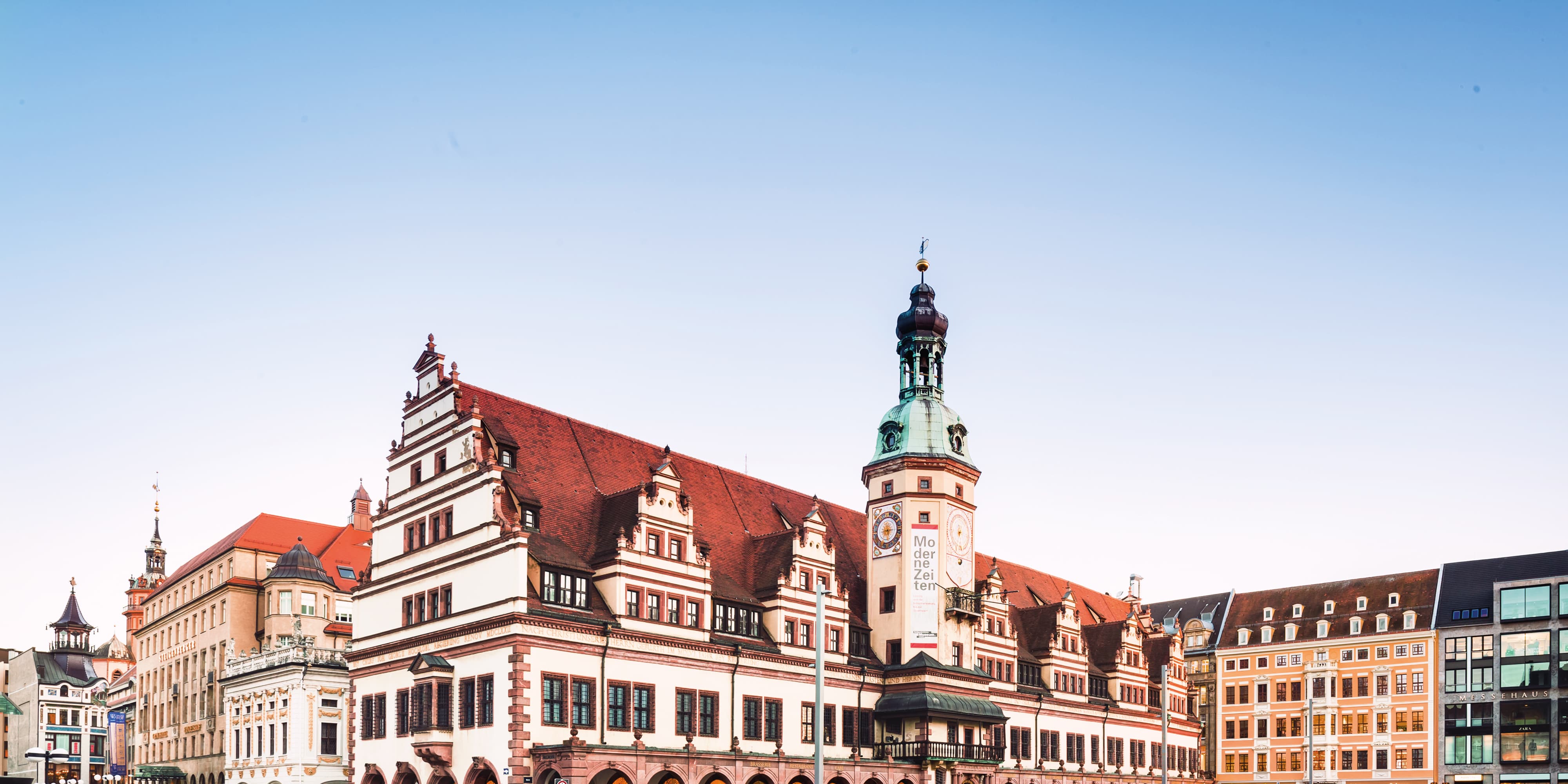 Titelbild auf Studienortseite "duales Studium Leipzig": Stadtblick