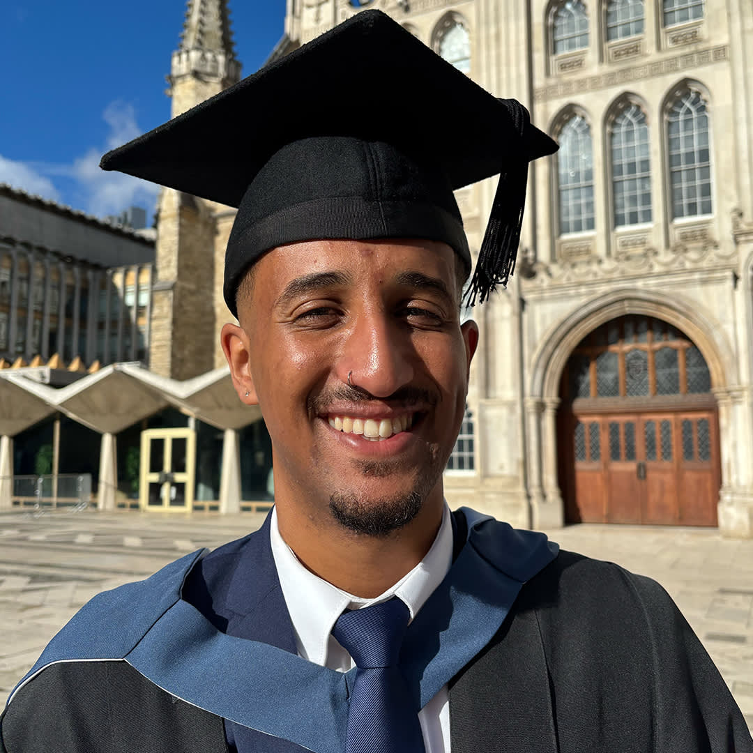 Jacob Mangoro at graduation