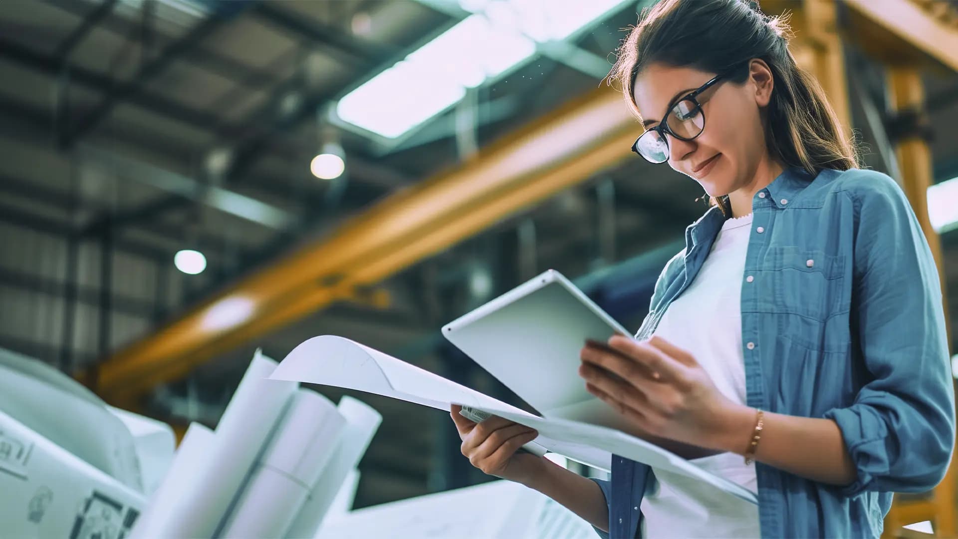 Titelbild zum Artikel "Wie wird man Wirtschaftsingenieur": Wirtschaftsingenieurin bei der Arbeit