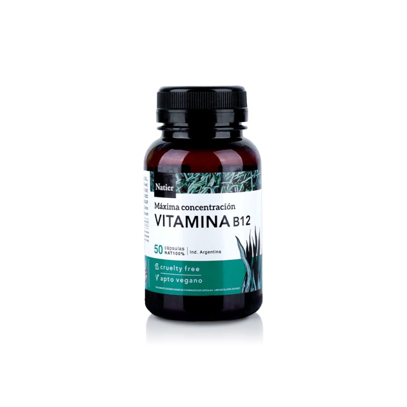 Vitamina B12 x 50 cápsulas Natier