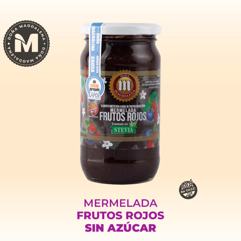 Mermelada frutos rojos sin azúcar Doña Magdalena