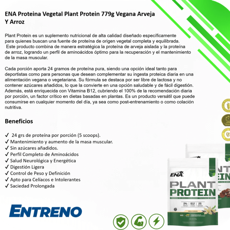 Plant proteín ENA 779 gr, foto 2 de 4