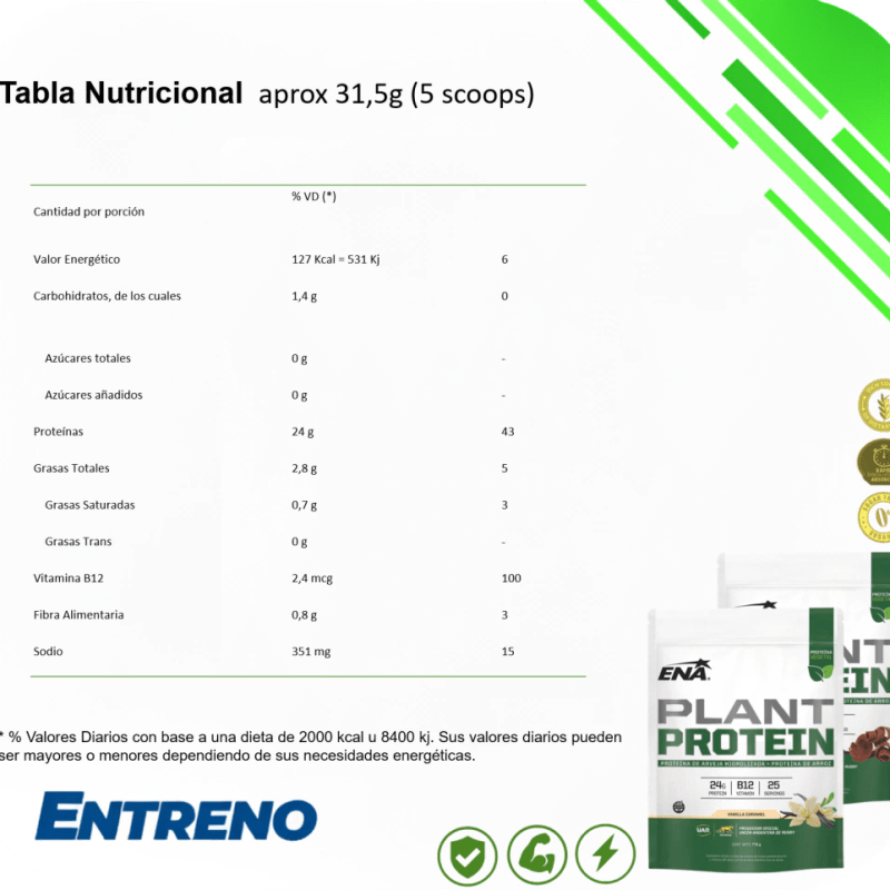 Plant proteín ENA 779 gr, foto 4 de 4