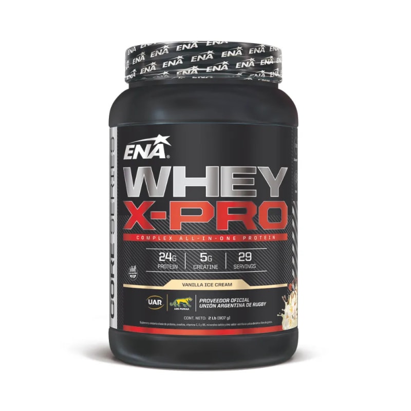 Suplemento Deportivo Whey X PRO sabor vainilla ENA 1kg en Polvo