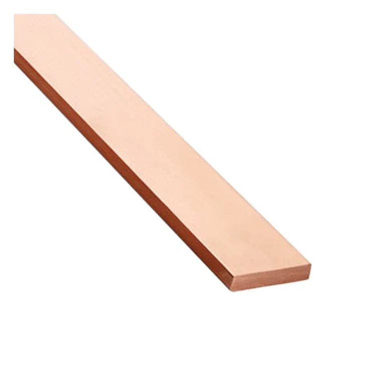 Jeu de barres en cuivre 50x6mm 1 mètre — Super-Elec.com, référence 50x6