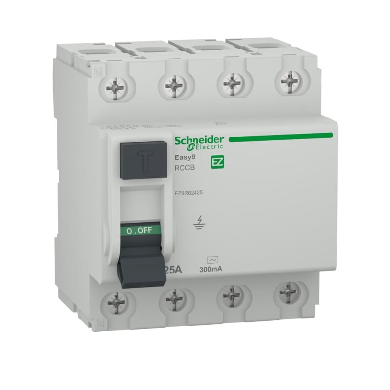 Interrupteur différentiel 4P 25A 300mA AC Easy9 Schneider — Schneider Electric, référence EZ9R62425
