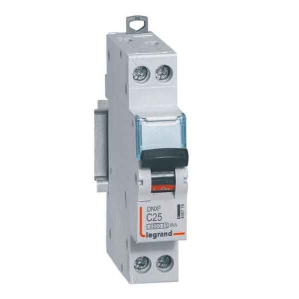 DPN /Disjoncteur 1P+N 25A DNX³4500A 6KA LEGRAND — Legrand, référence 406776