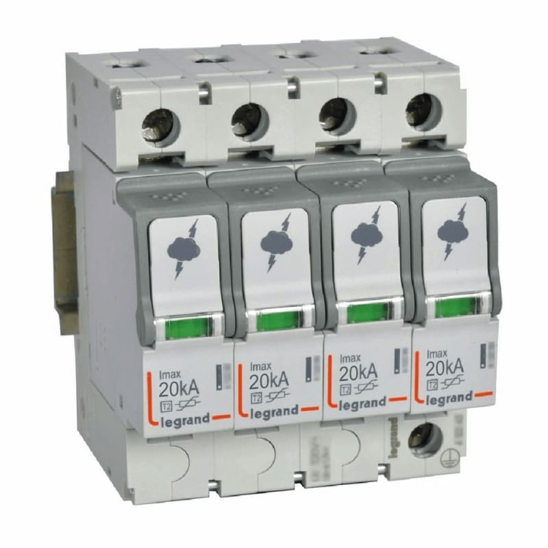 Parafoudre basse tension typeT2 Imax 40kA/pôle - 4P 320V~ LEGRAND — Legrand, référence 412225