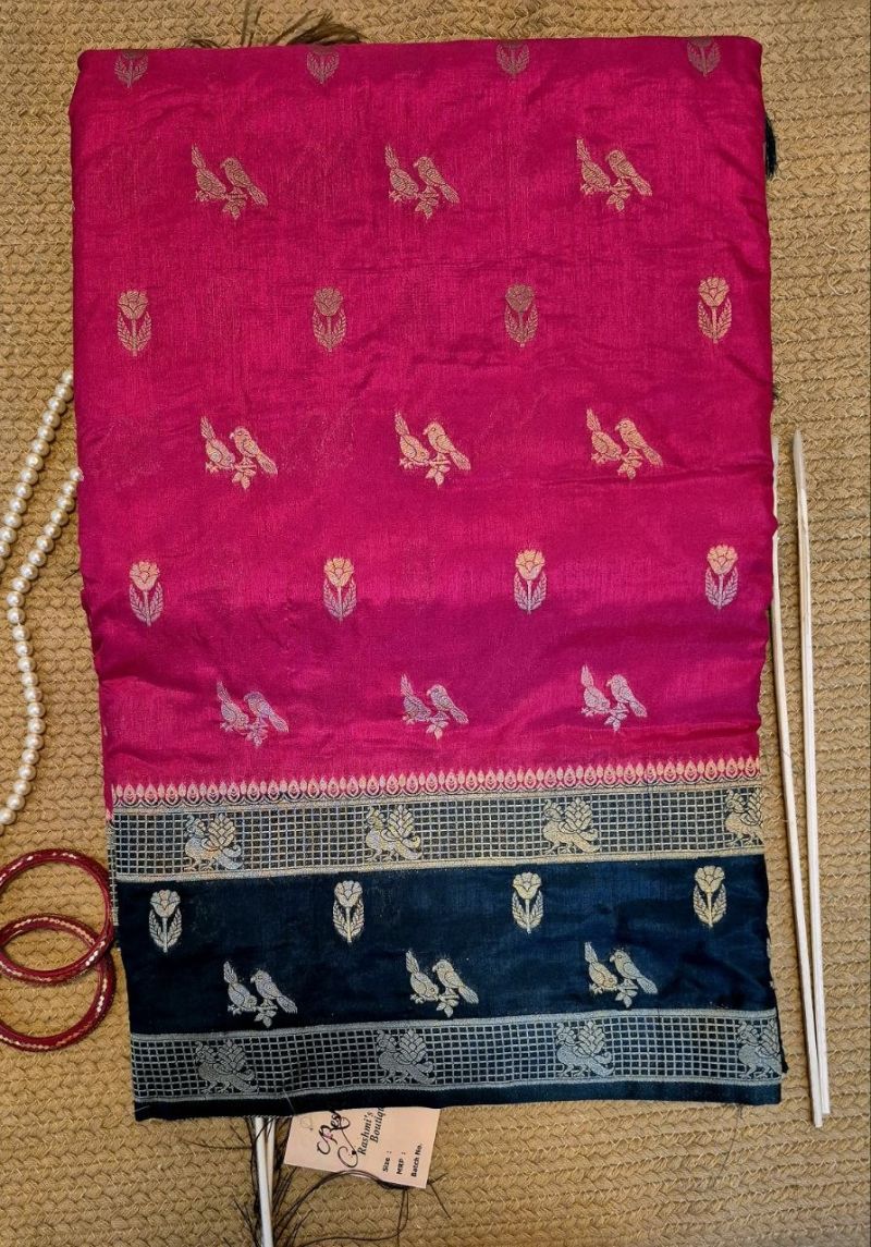 Cotton silk saree heavy boarder pattern, photo 2