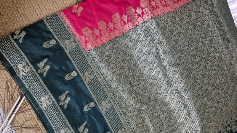 Cotton silk saree heavy boarder pattern, photo 3