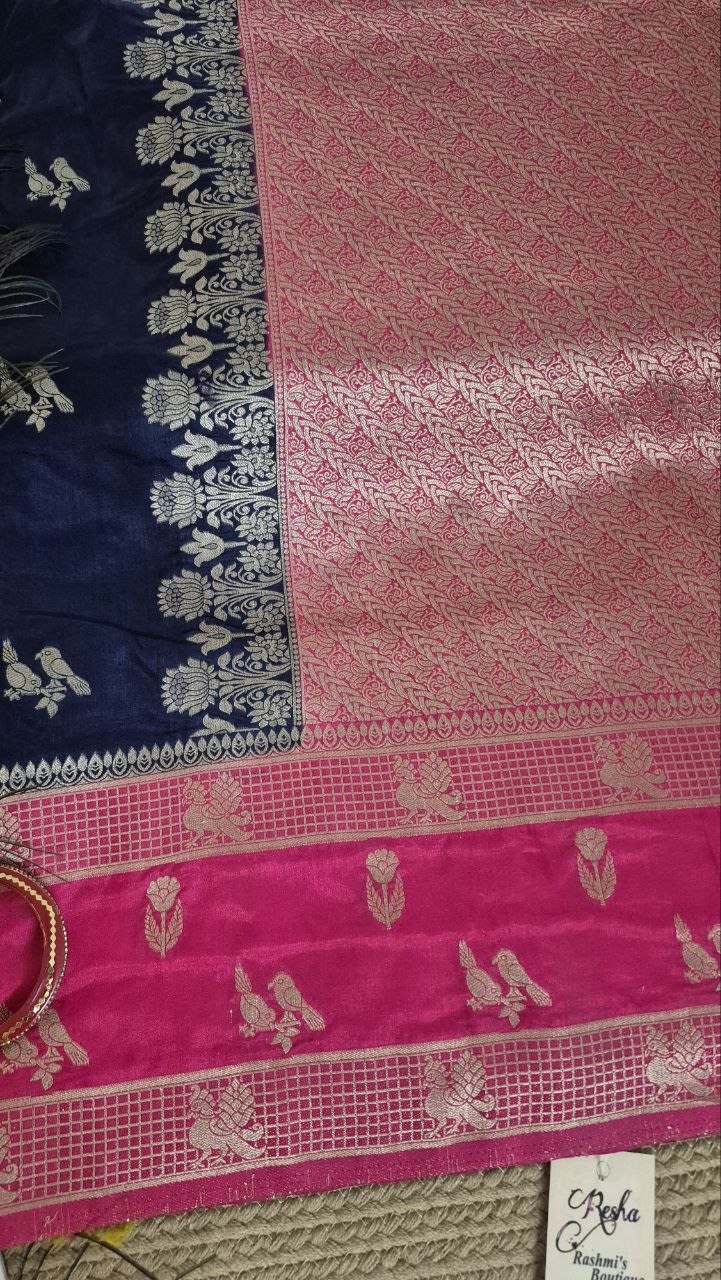Cotton silk saree heavy boarder pattern, photo 3