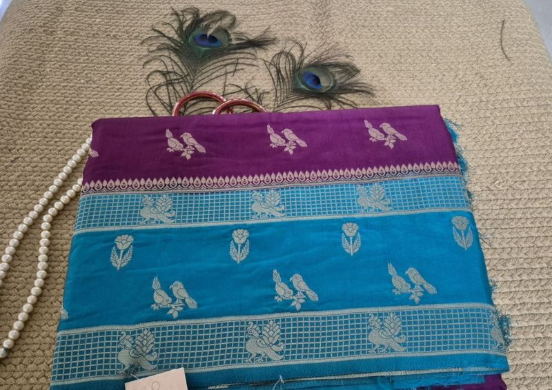 Cotton silk saree heavy boarder pattern, photo 4