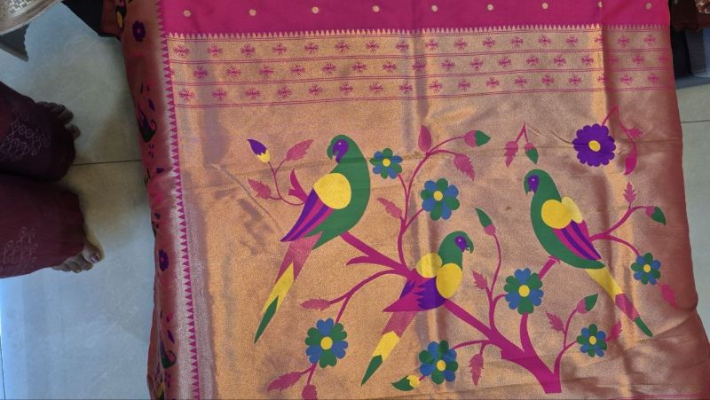Semi paithani silk sare, photo 3