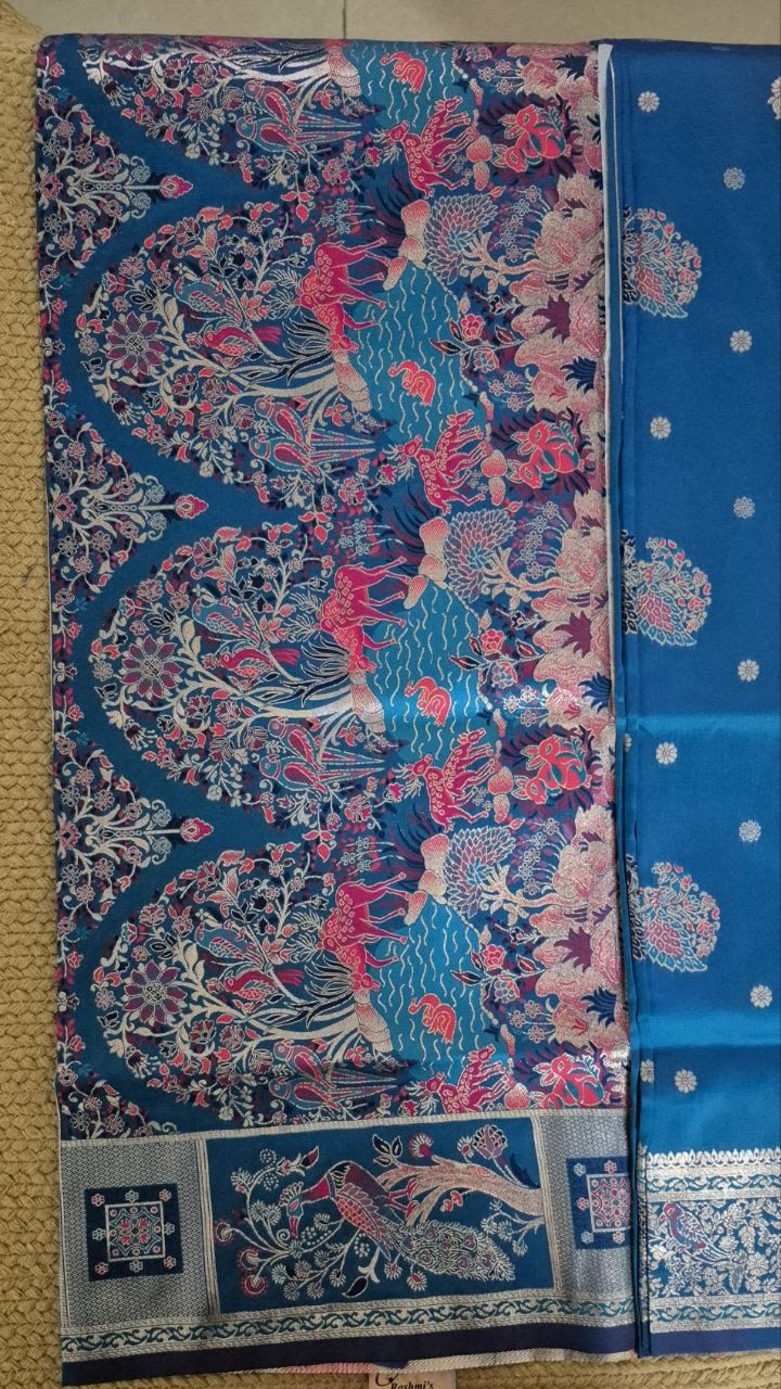 silver jari boarder saree, photo 3