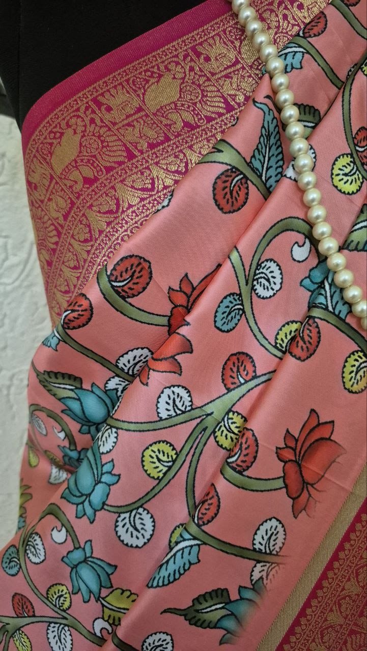 Printed Sami Paithani sari with blouse piece, photo 3