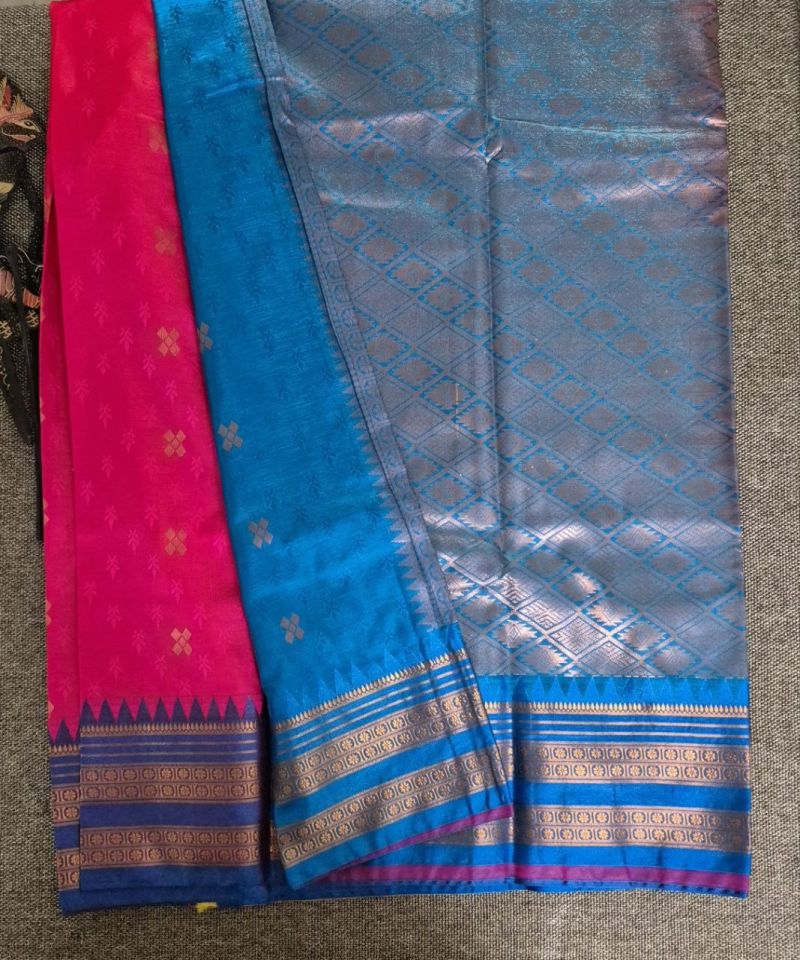 Narayan paith sarees with blouse piece, photo 2