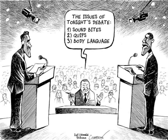 Presidential Debates, Like Political Cartoons, Are Shallow