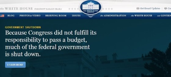 Government Closed // Credit: Whitehouse.gov