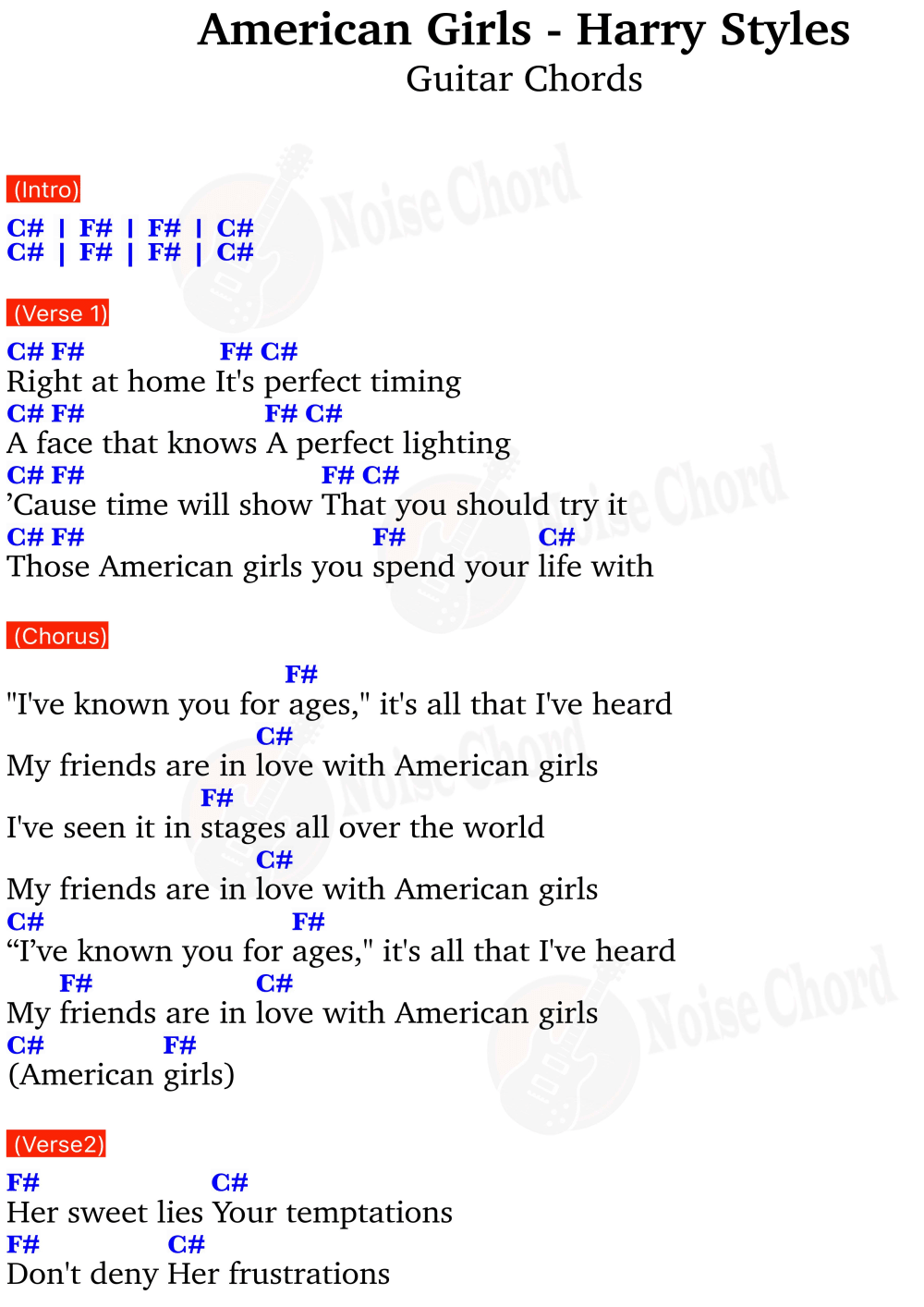 The chords match the chords and lyrics. are transposed key to a different. The chord progression was created byNoiseChord.com