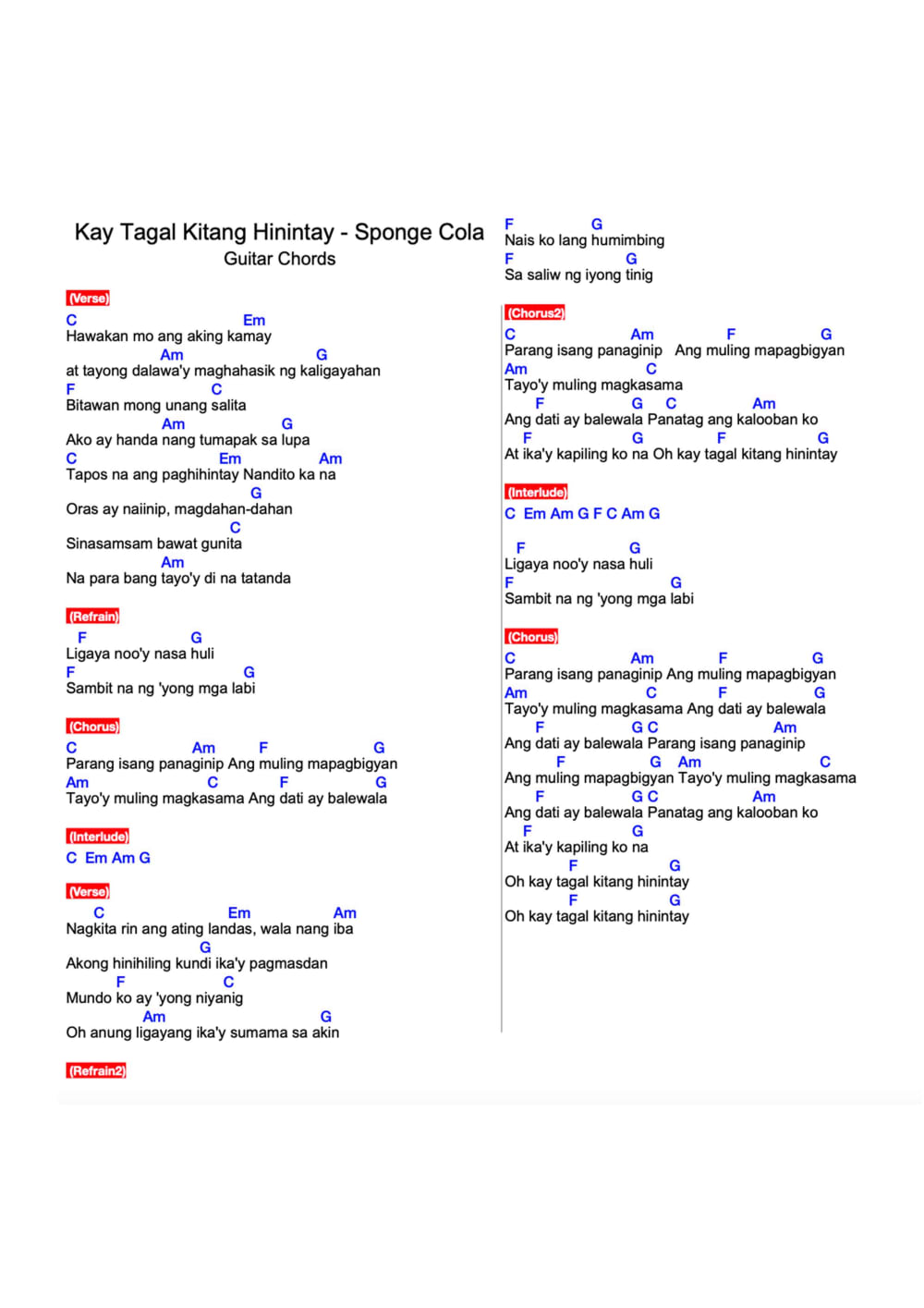 The chords match the chords and lyrics. are transposed key to a different. The chord progression was created byNoiseChord.com