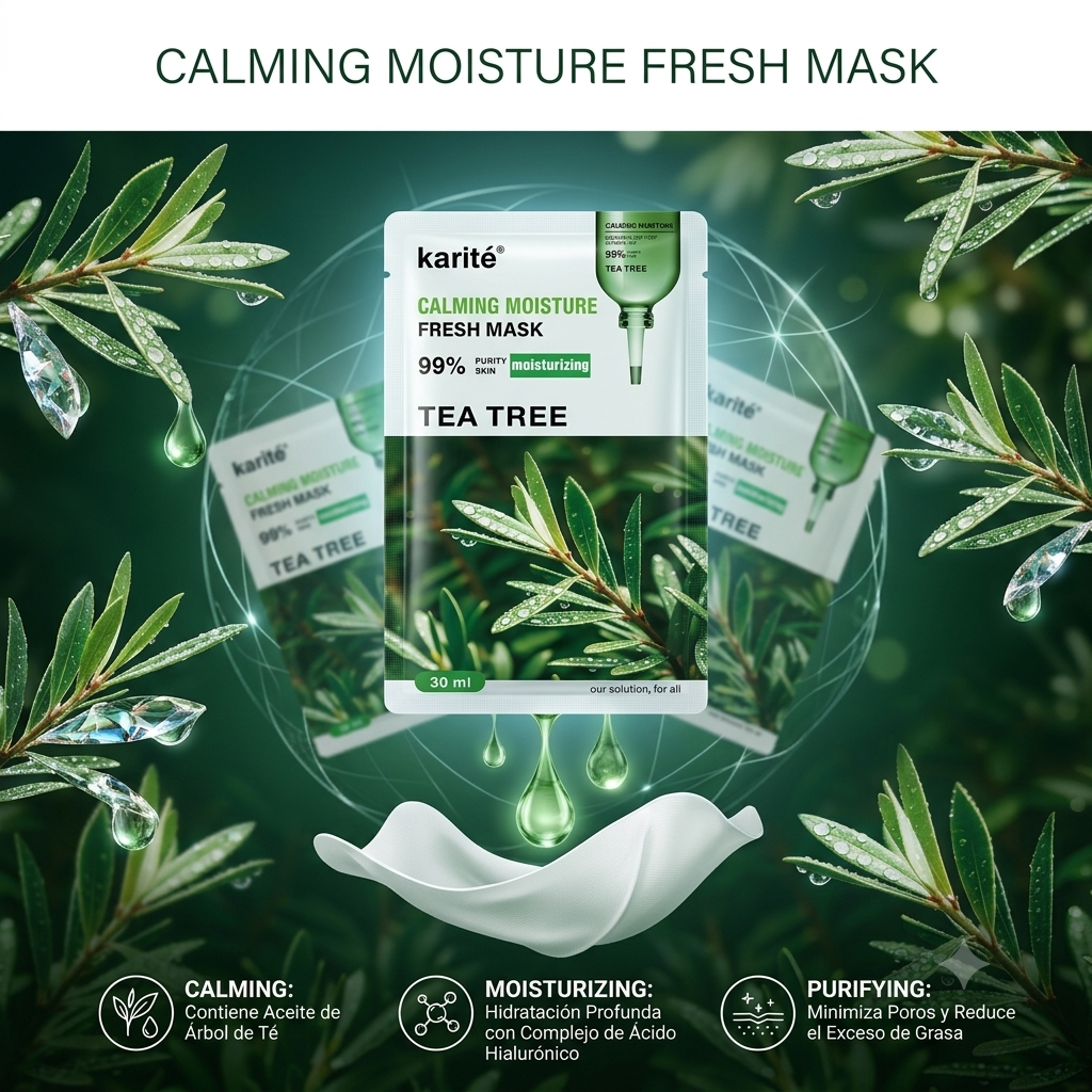 Mascarilla Facial Calmante karité — Tea Tree REF:1345-47F