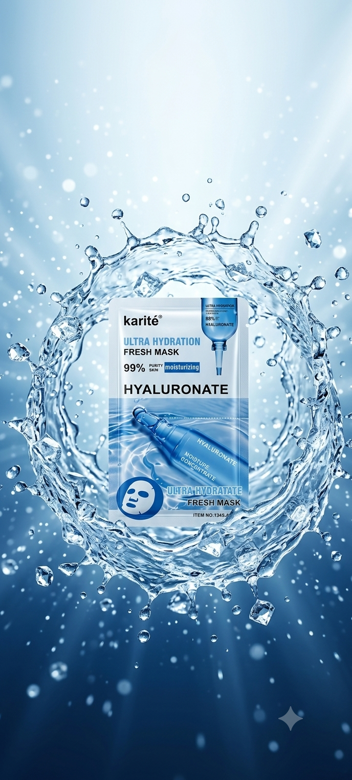 Mascarilla Facial Hyaluronate Karité REF:1345-47D