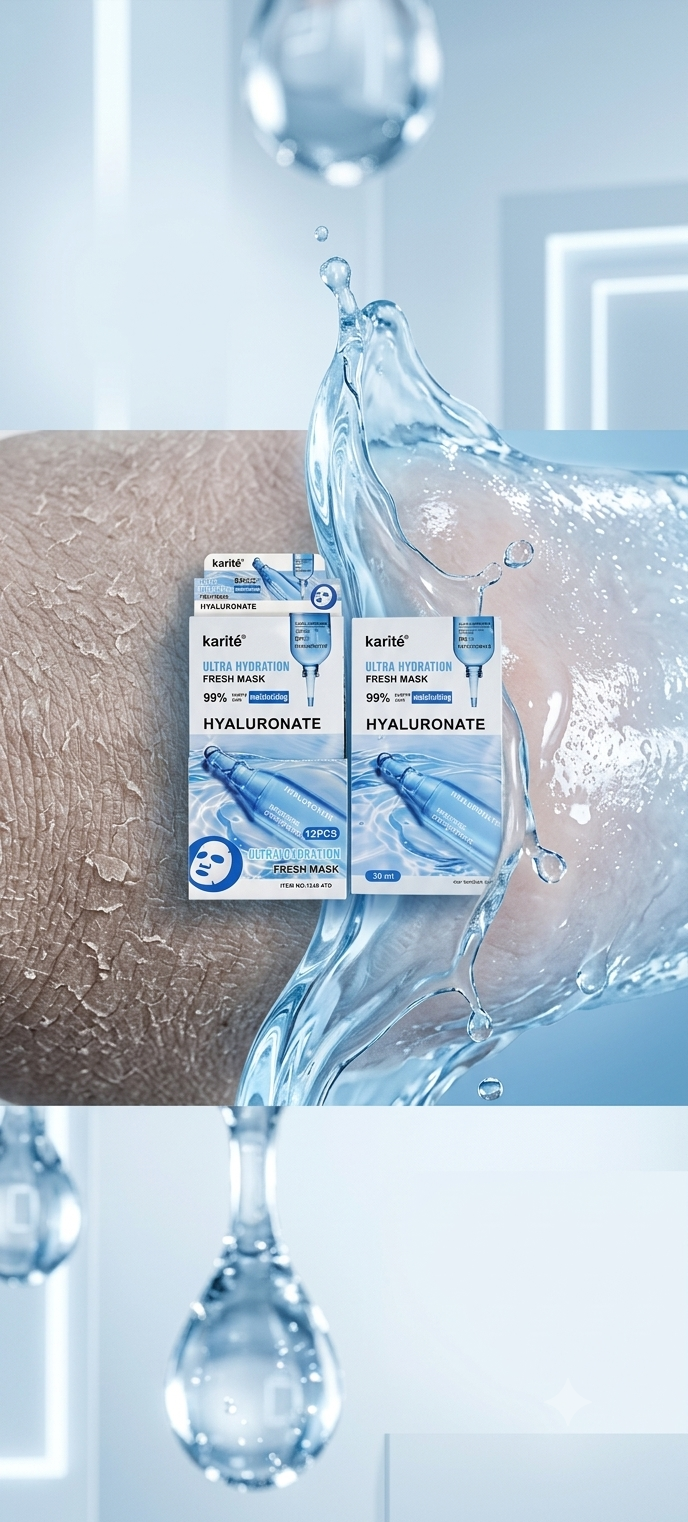 Mascarilla Facial Hyaluronate Karité REF:1345-47D