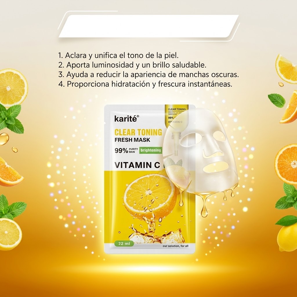 Mascarilla Facial Vitamina C Karité REF:1345-47A