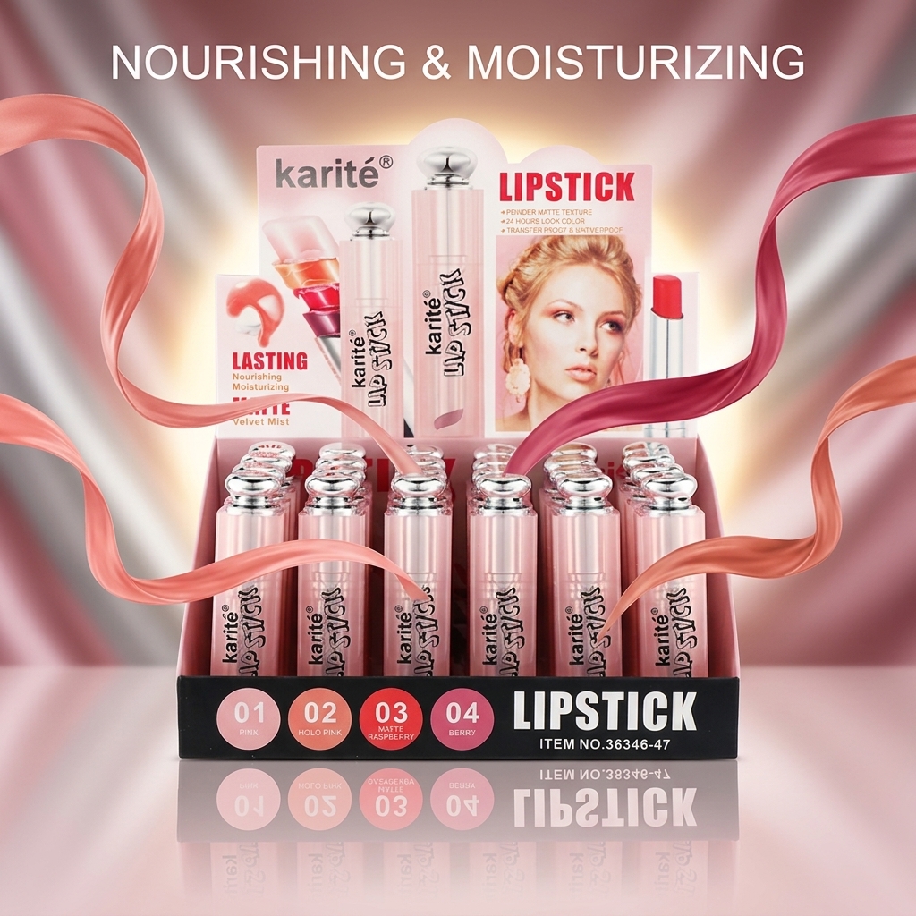 Labial Mate karité — Lasting Matte, 4 Tonos REF:36346-47