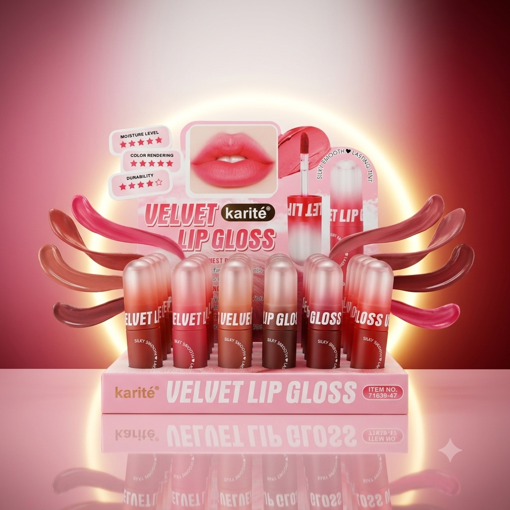 Lip Gloss Velvet karité — Velvet Lip Gloss, 6 Tonos REF:71639-47