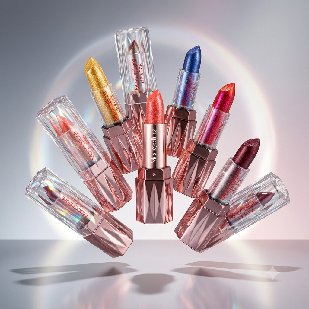 Labial Shimmer Multicolor Mocmallure — Colorful Lipstick REF:8177