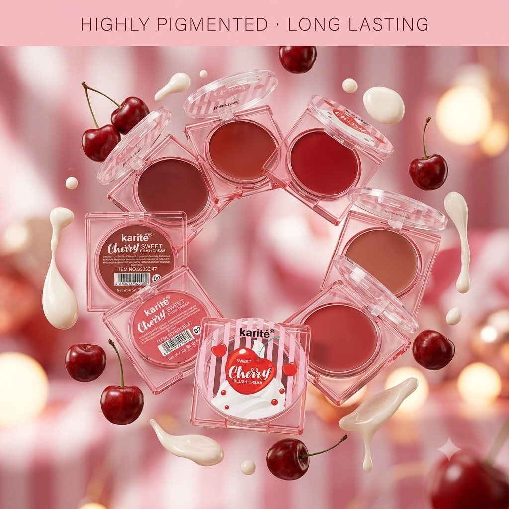 Rubor en Crema karité — Sweet Cherry Blush Cream, 6 Tonos REF:83352-47