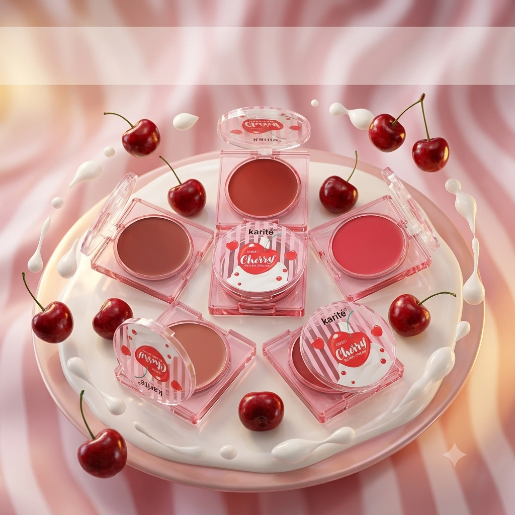 Rubor en Crema karité — Sweet Cherry Blush Cream, 6 Tonos REF:83352-47