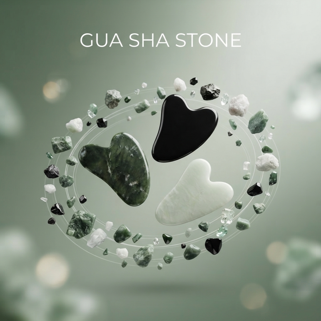 Piedra de Gua Sha Sweet Beauty — Forma de Corazón REF:BX-3660