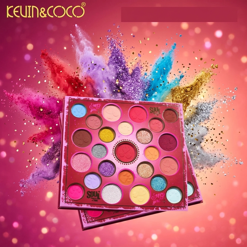 Paleta de Sombras KEVIN&COCO — Sassy Girl, 25 Colores REF:KC244355
