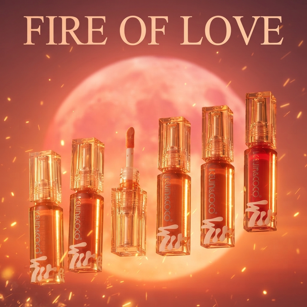 Lip Gloss KEVIN&COCO — Fire of Love, 4 Tonos REF:KC9017