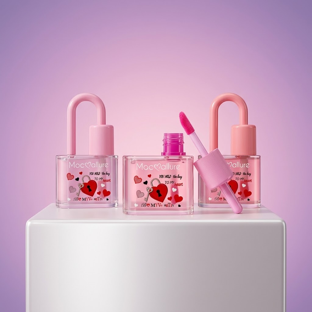 Lip Gloss Mocmallure Magic Lock - Candado Decorativo