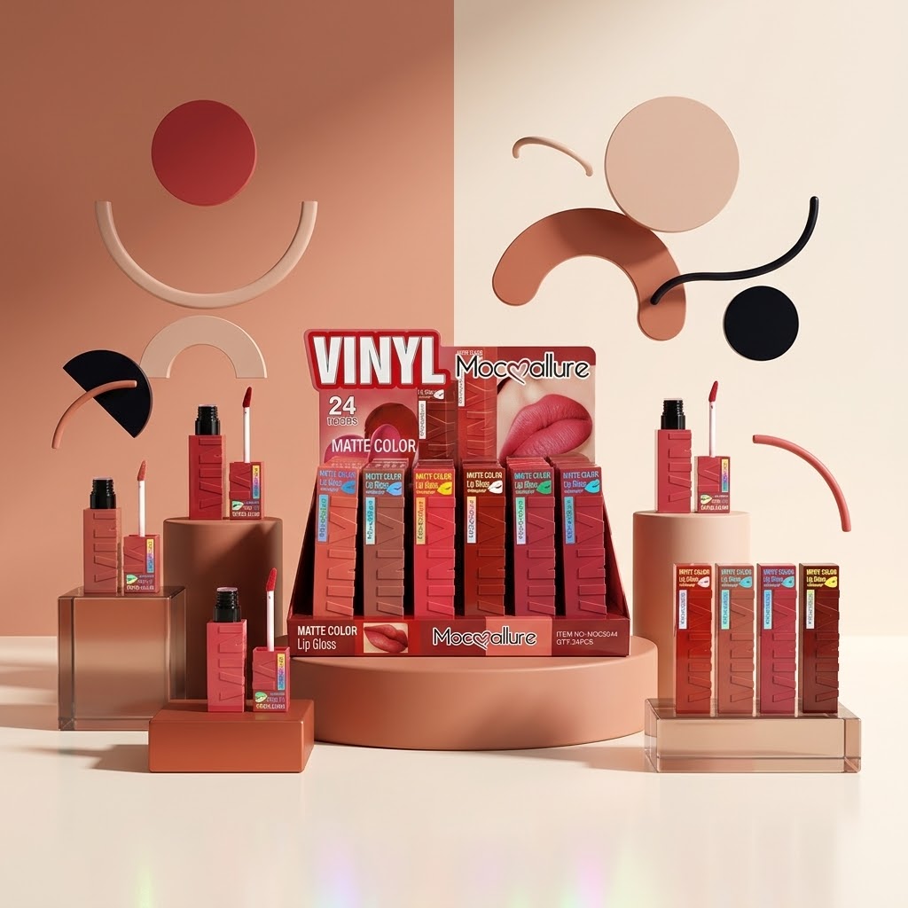 Lip Gloss Mocmallure Vinyl Matte Color Waterproof