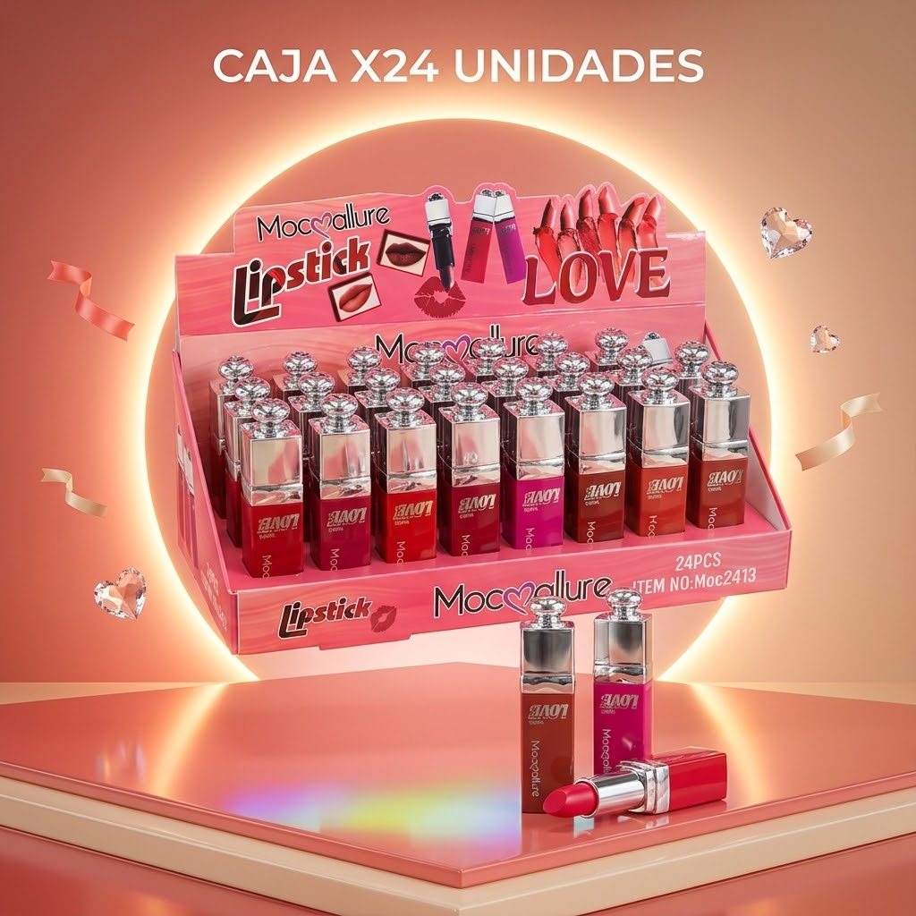 Labial en Barra Mocmallure Love – Alta Pigmentación