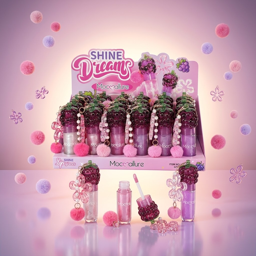 Lip Gloss Mocmallure Shine Dreams – Llavero Pompón
