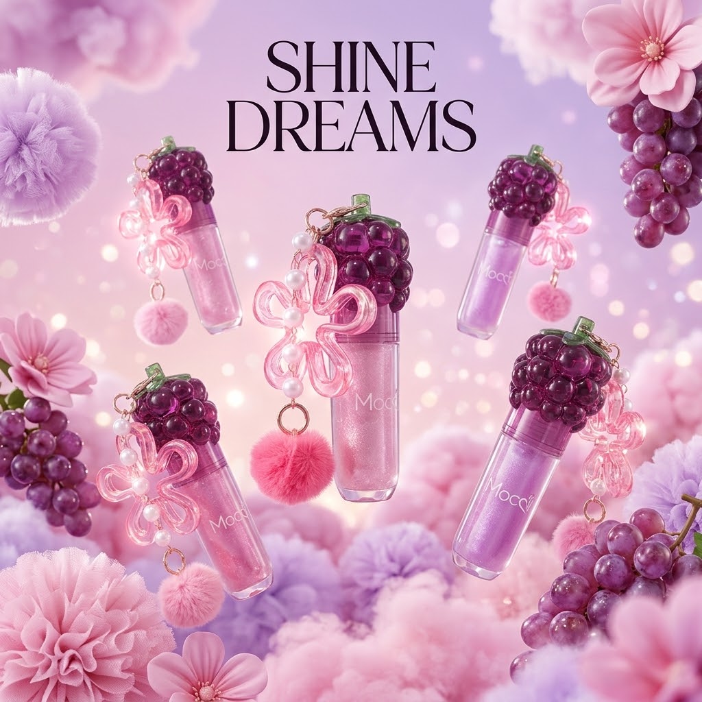 Lip Gloss Mocmallure Shine Dreams – Llavero Pompón