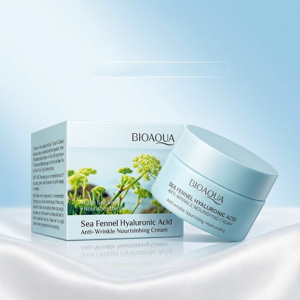 Crema Facial Nutritiva BIOAQUA Sea Fennel Ácido Hialurónico