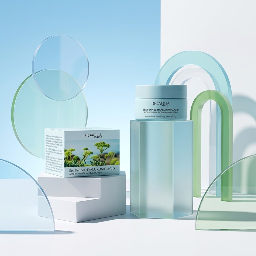 Crema Facial Nutritiva BIOAQUA Sea Fennel Ácido Hialurónico