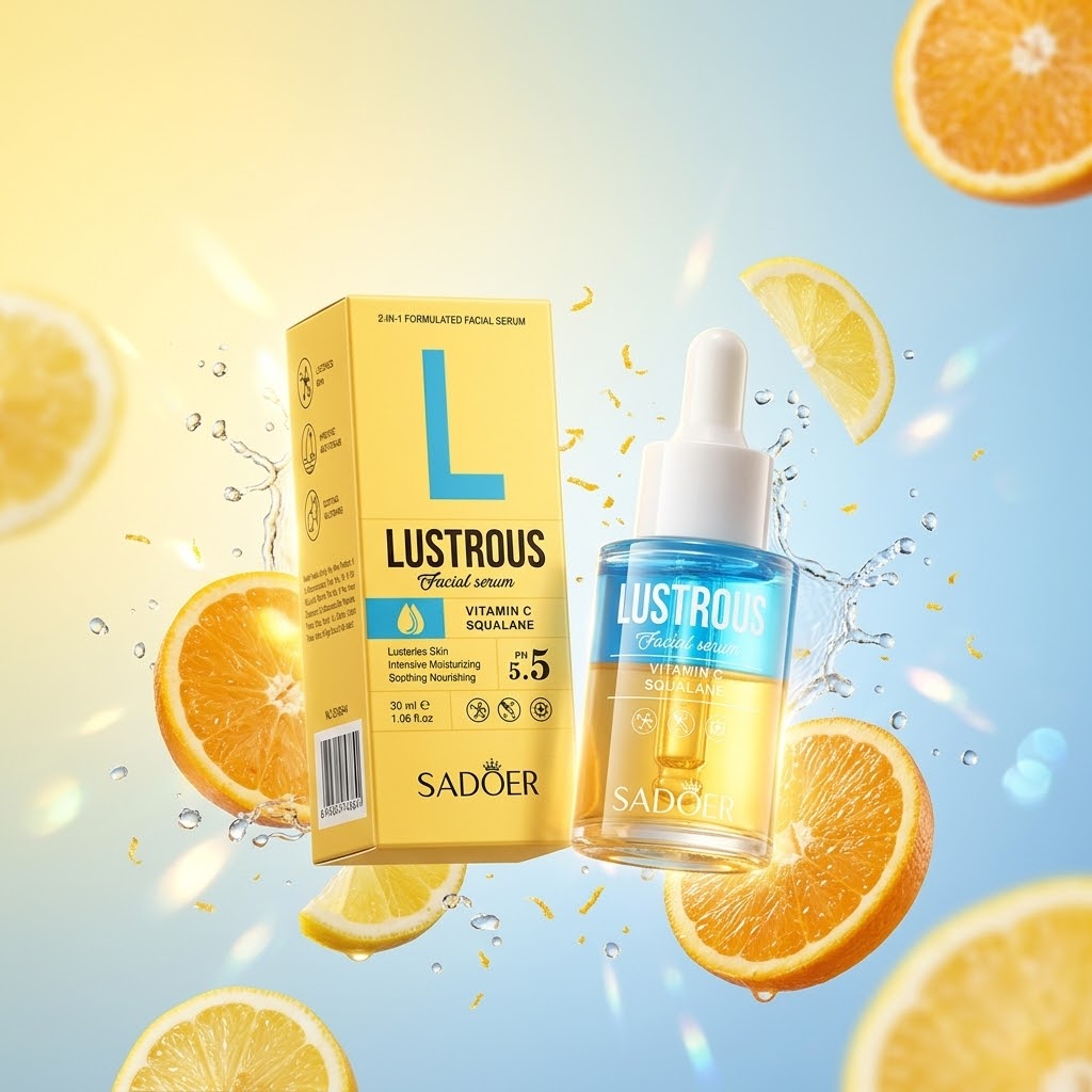 Sérum Facial SADOER Lustrous Vitamina C y Escualano 30ml