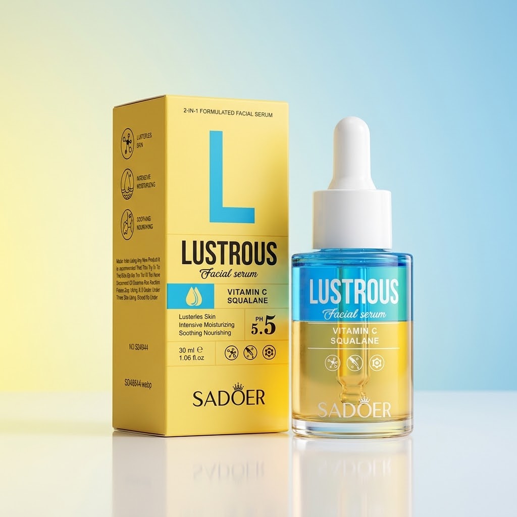 Sérum Facial SADOER Lustrous Vitamina C y Escualano 30ml